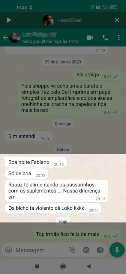 Depoimento do cliente