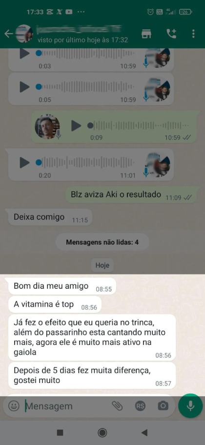 Depoimento do cliente