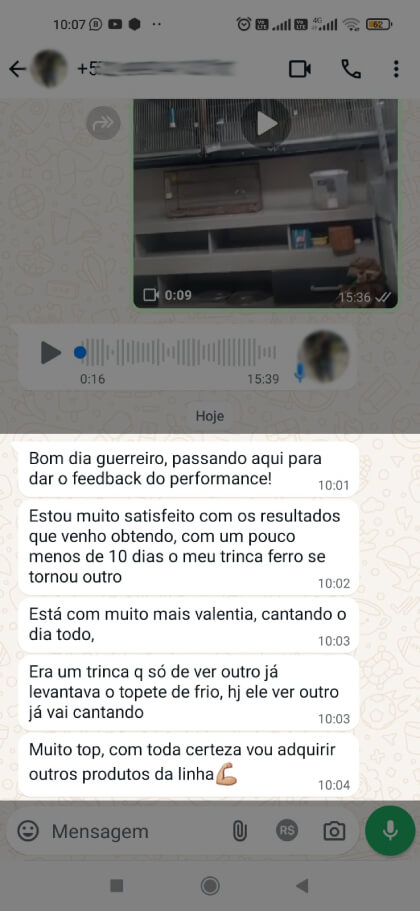 Depoimento do cliente