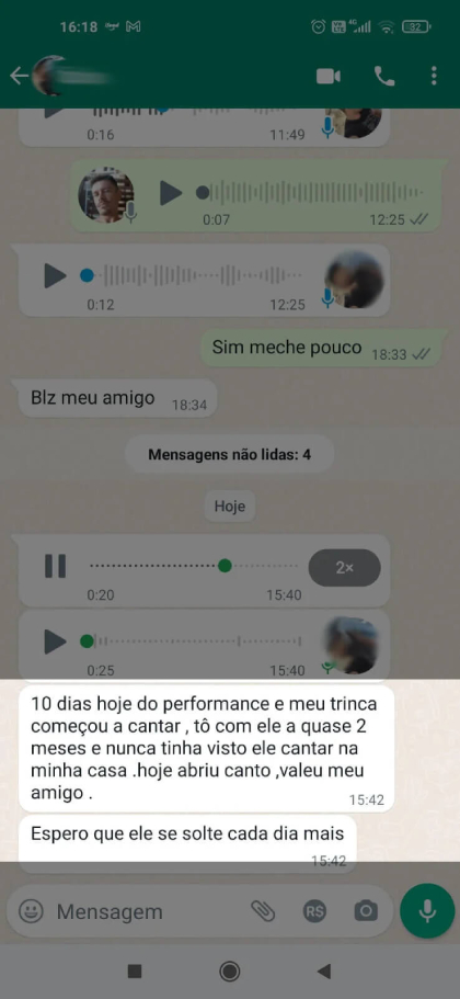 Depoimento do cliente
